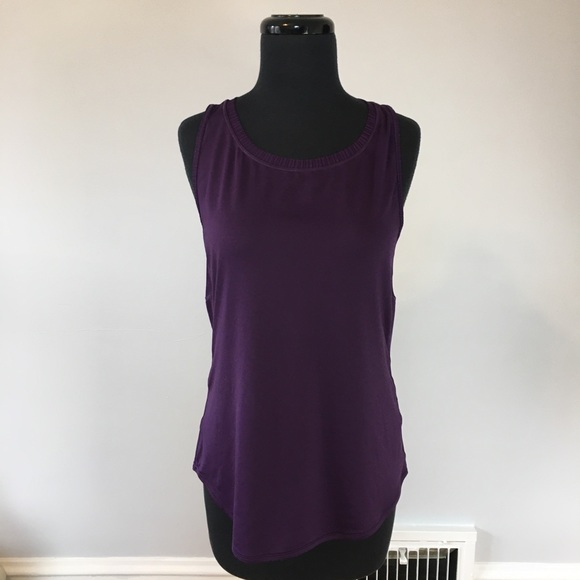 CALIA Purple Move Mesh Inset Tank, S - Picture 2 of 8